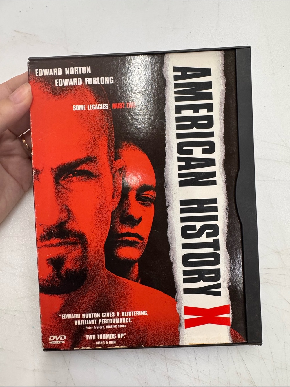 American History X - Edward Norton - Edward Furlong DVD Tested